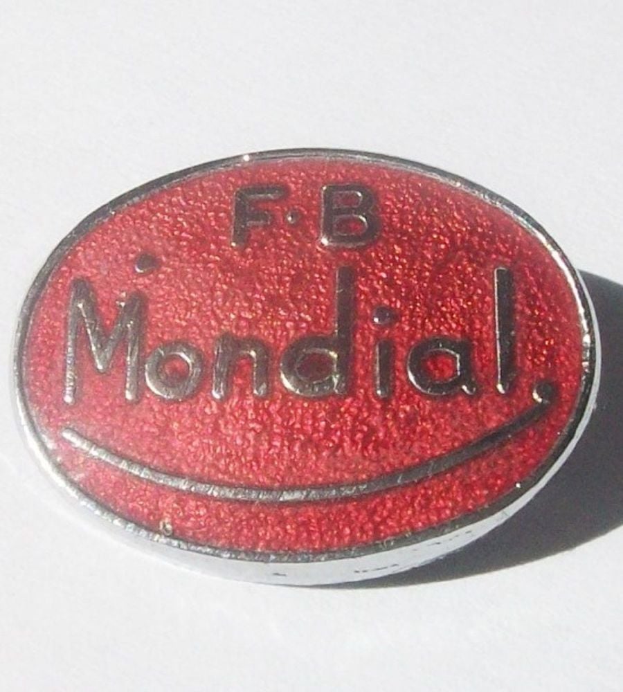 FB Mondial enamel lapel pin badge