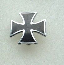 Maltese Cross enamel lapel pin badge