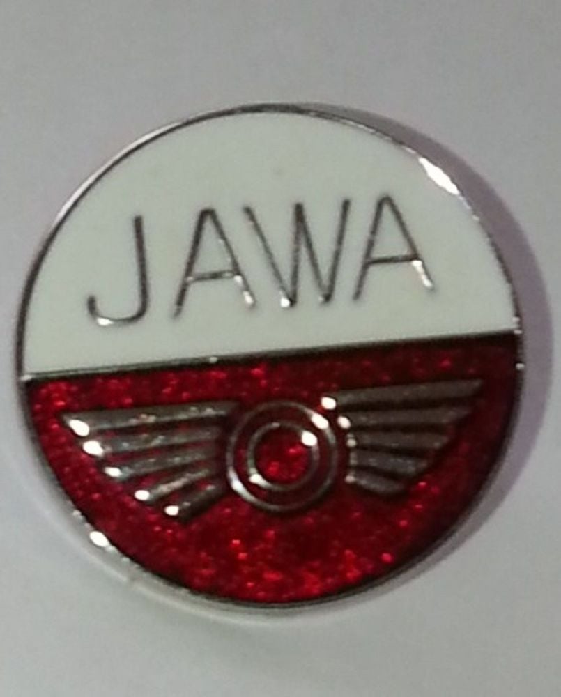 Jawa enamel lapel pin badge