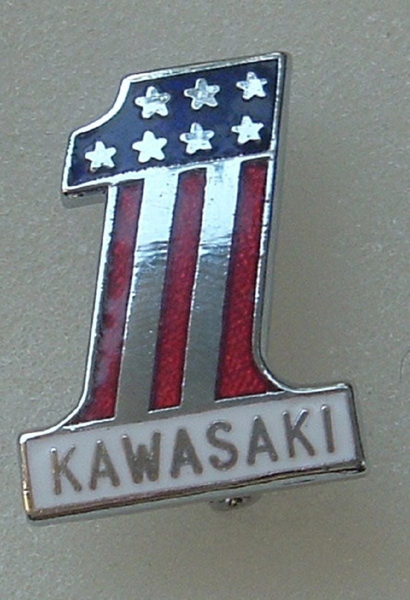 Kawasaki enamel lapel pin badge