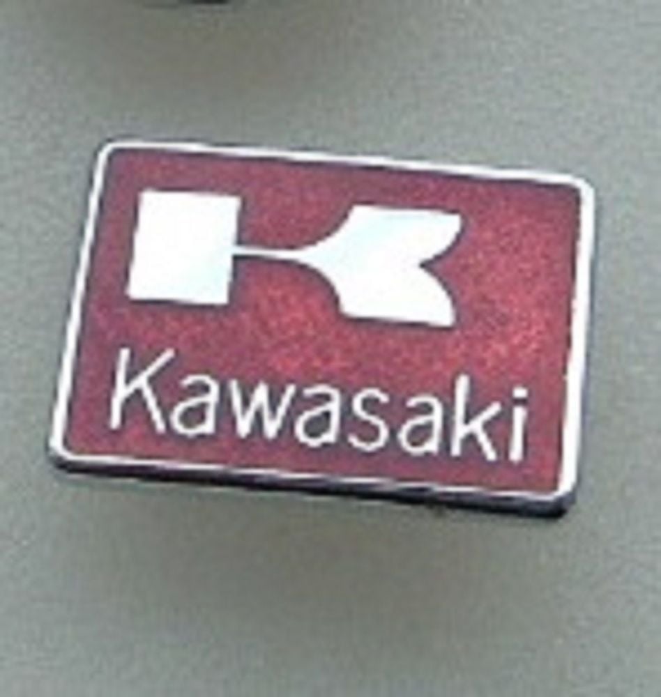 Kawasaki enamel lapel pin badge