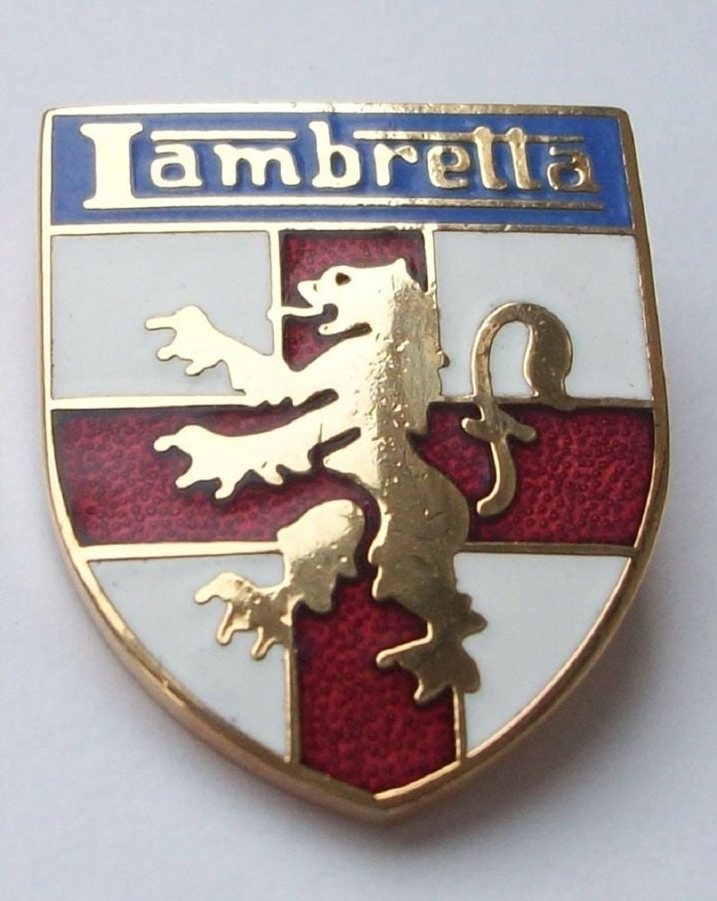 Lambretta enamel lapel pin badge