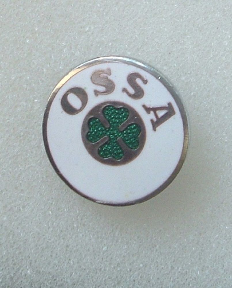 Ossa enamel lapel pin badge