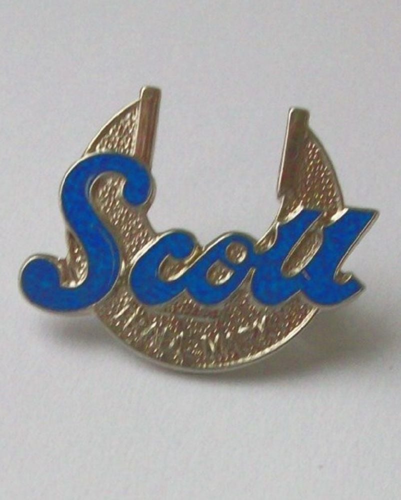 Scott enamel lapel pin badge