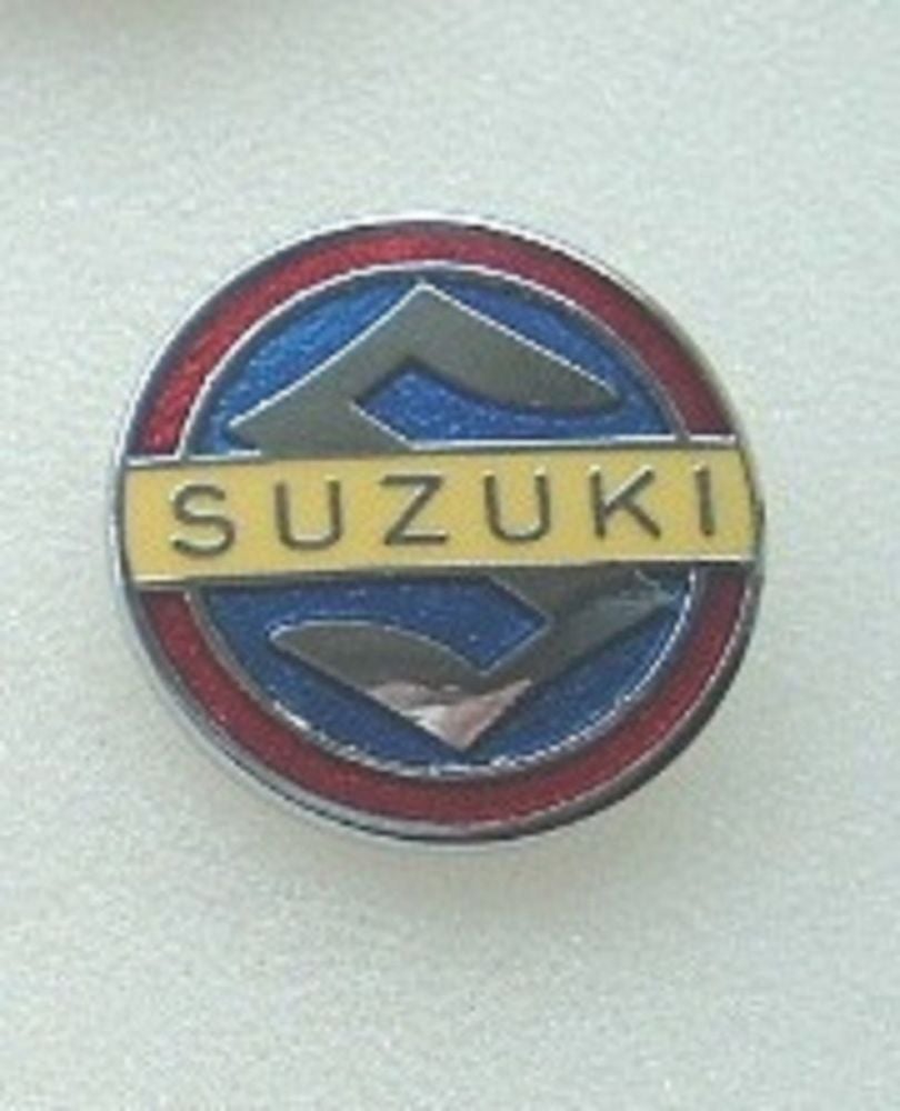 Suzuki enamel lapel pin badge