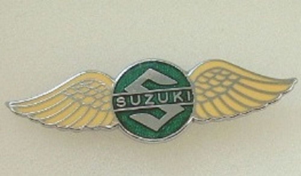 Suzuki enamel lapel pin badge