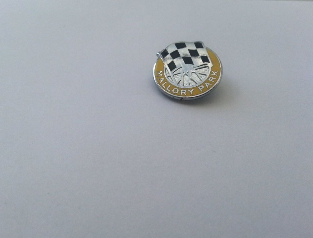 Mallory Park enamel lapel pin badge