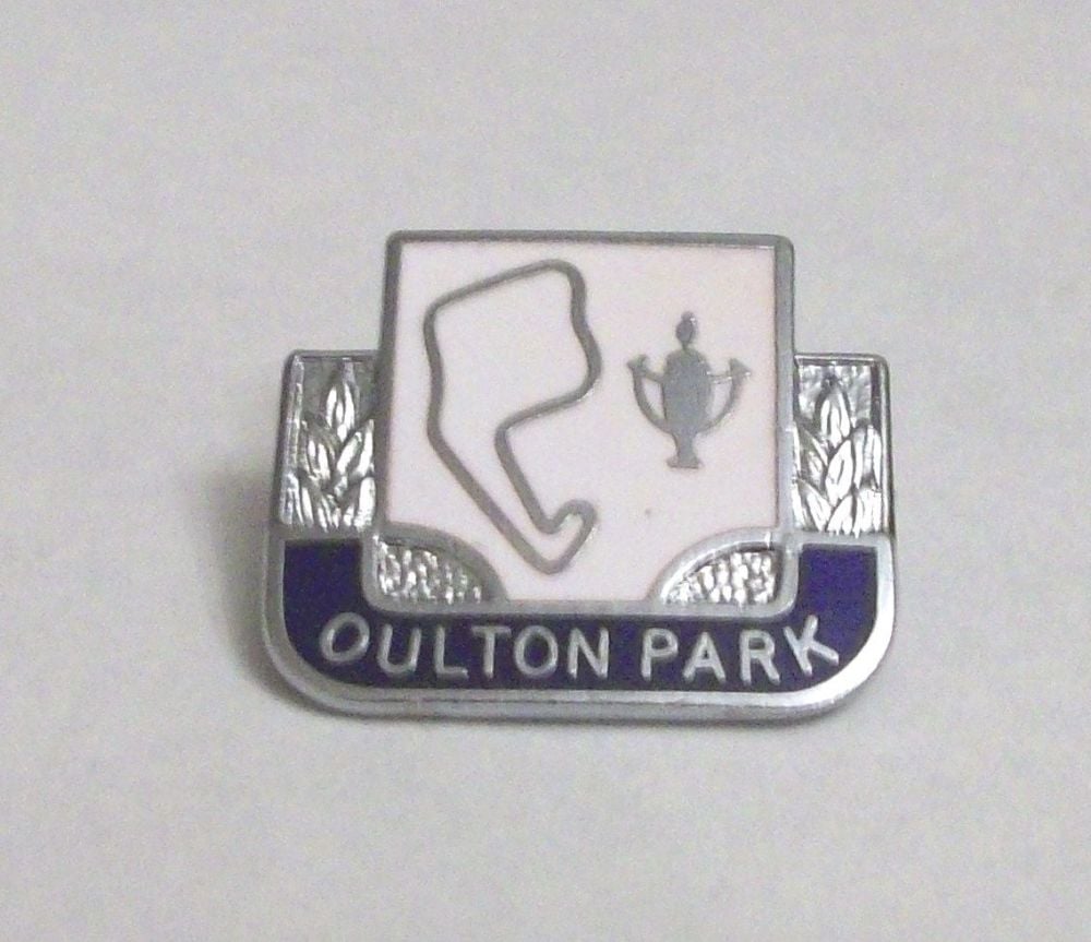 Oulton Park enamel lapel pin badge