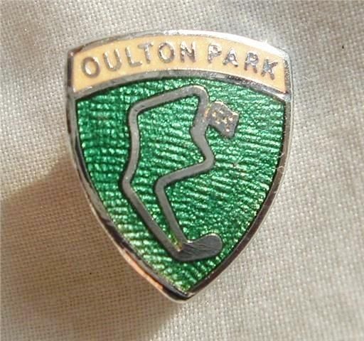 Oulton Park enamel lapel pin badge