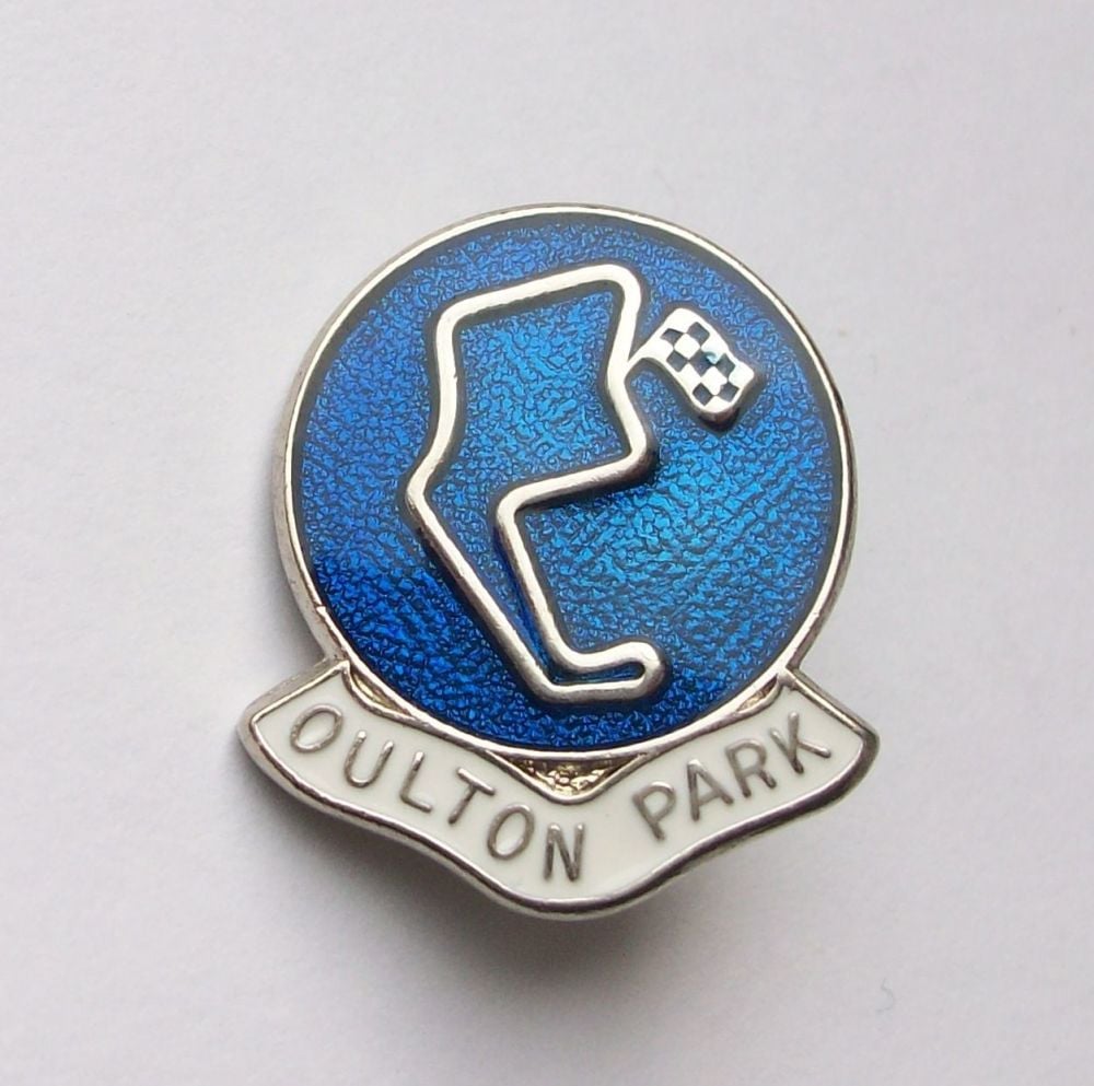 Oulton Park enamel lapel pin badge