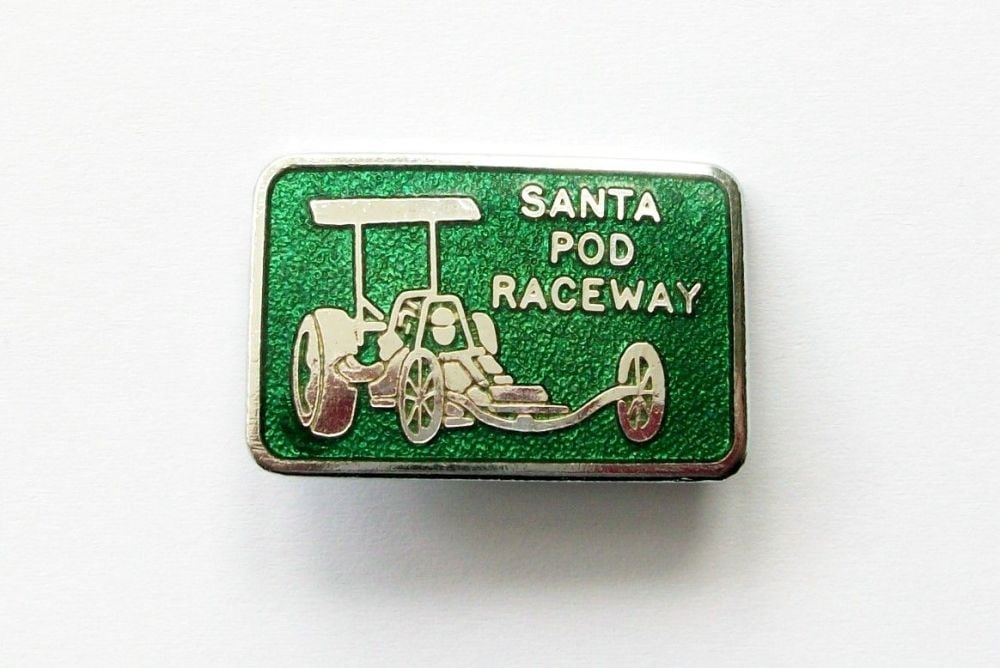 Santa Pod enamel lapel pin badge