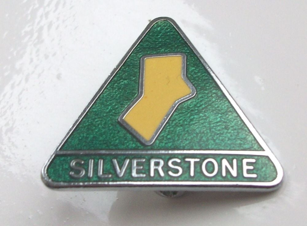 Silverstone enamel lapel pin badge