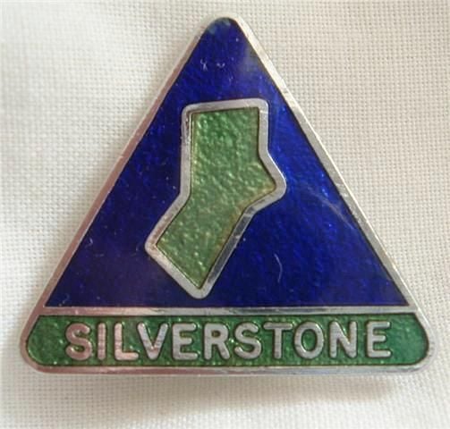 Silverstone enamel lapel pin badge