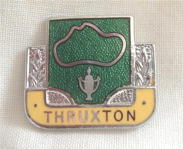 Thruxton enamel lapel pin badge