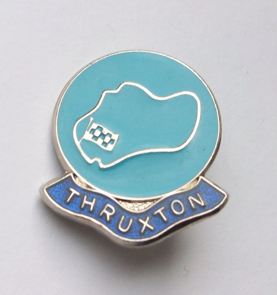 Thruxton enamel lapel pin badge