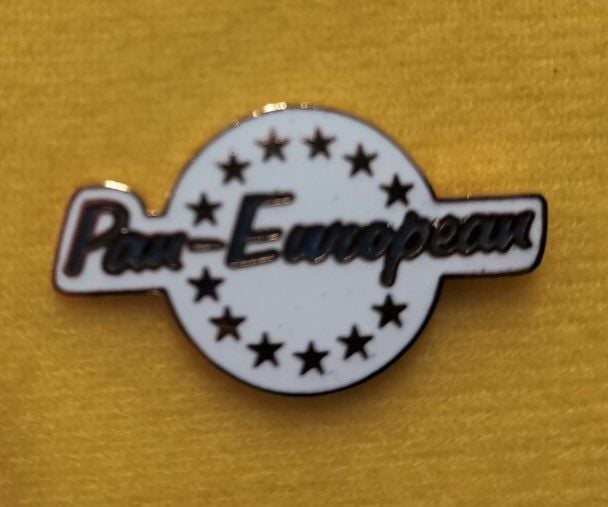 Pan European lapel pin badge (0115)