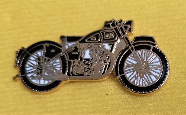 As AJS Model 18 lapel pin badge (0212)