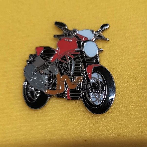 As Ducati 1200 Monster lapel pin badge (1242)