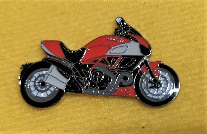 As Ducati Diavel lapel pin badge (1180)