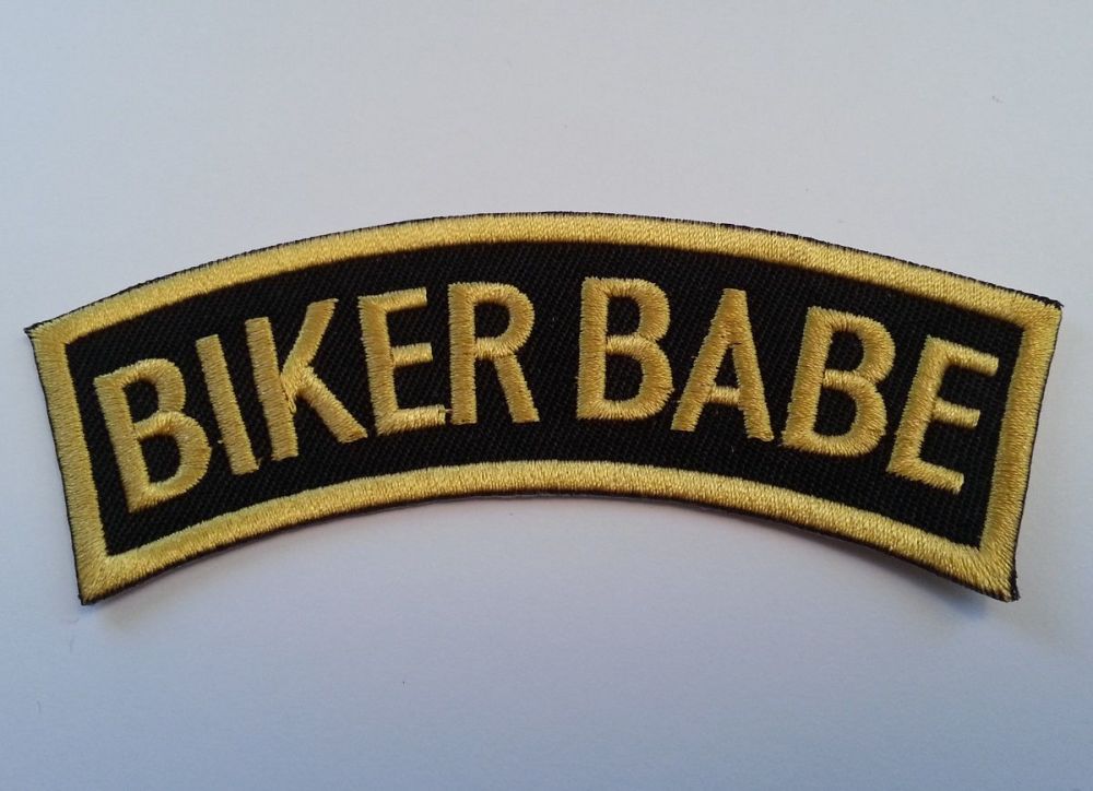 Biker Babe shoulder title..