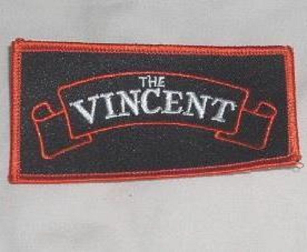 Vincent embroidered cloth badge..