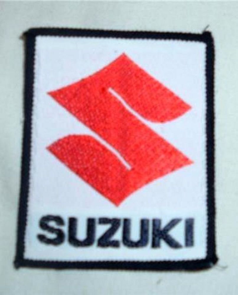 Suzuki embroidered cloth badge..