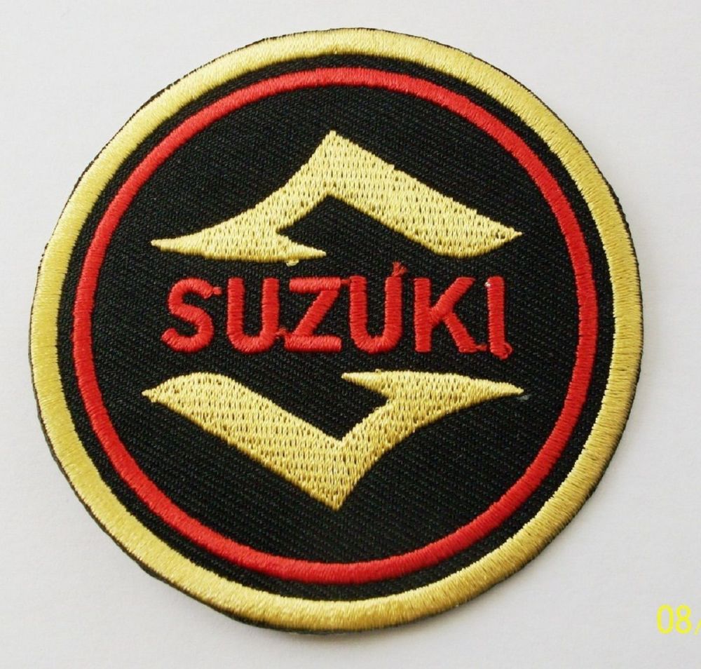 Suzuki embroidered cloth badge