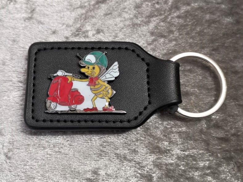 As Vespa Wasp badged keyring (0672)