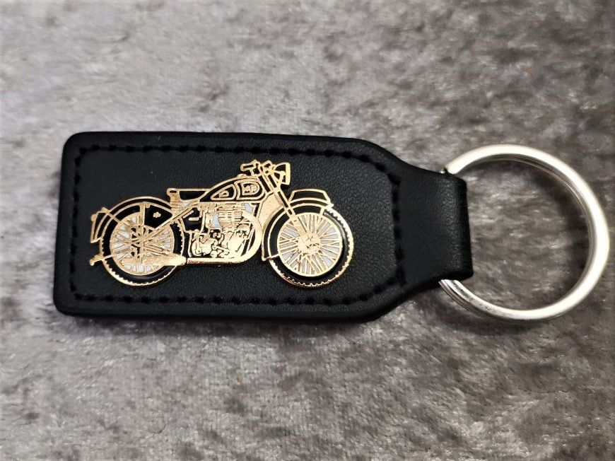 As AJS Model 18 badged keyring (0212)