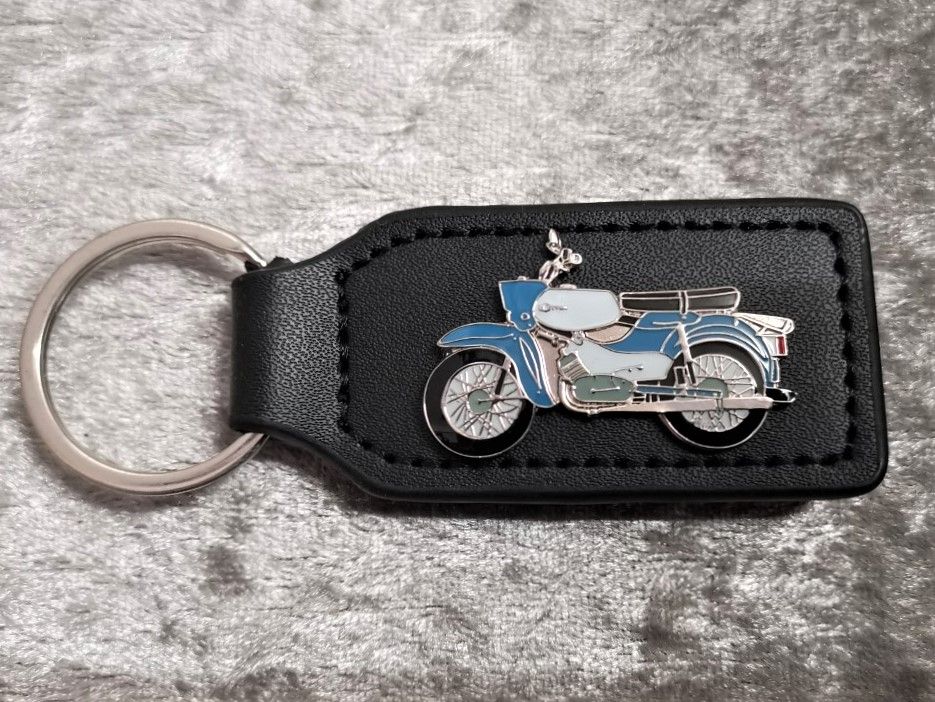 As Simson Sperber badged leather keyring (0658)