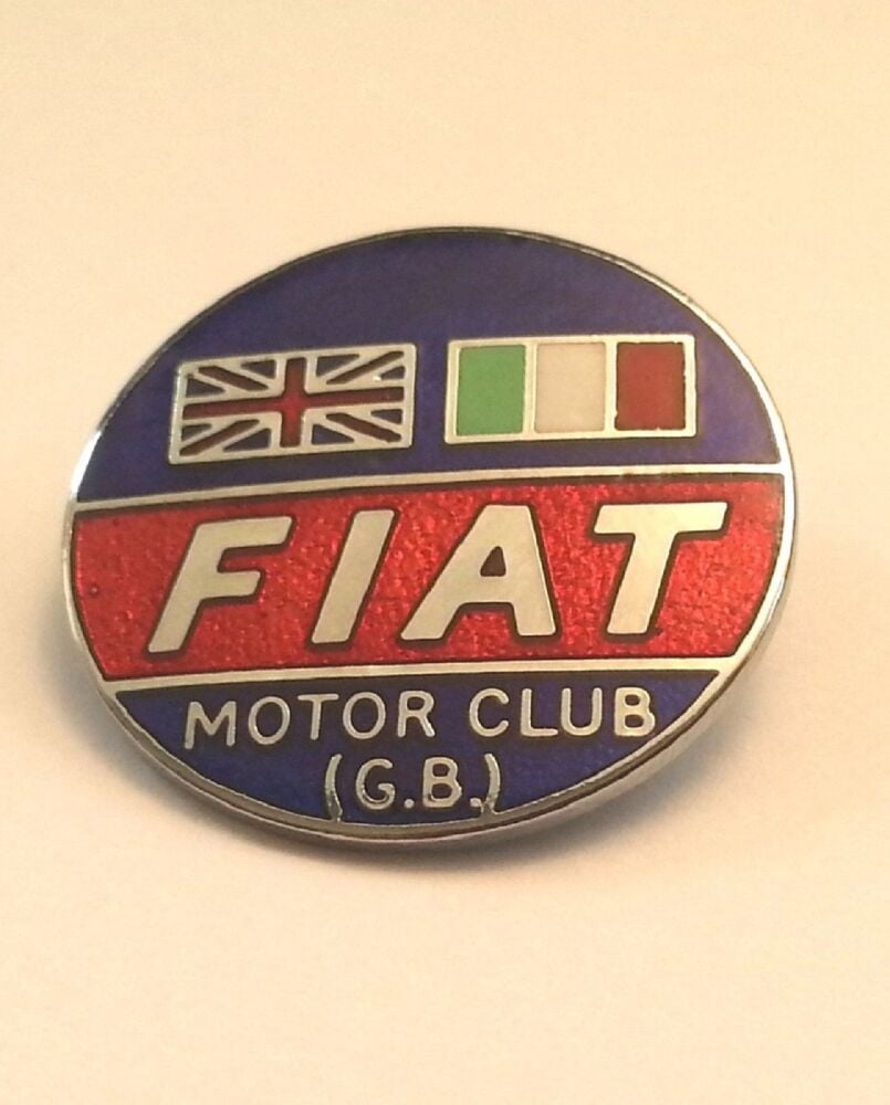 Fiat GB Motor Club lapel pin badge