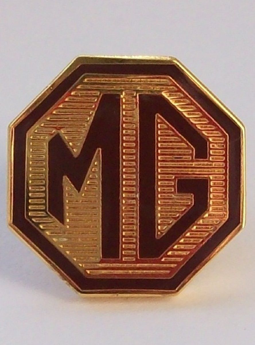 MG lapel pin badge