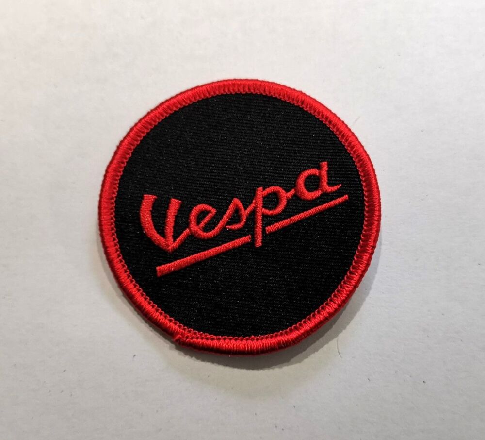 Vespa embroidered cloth badge..