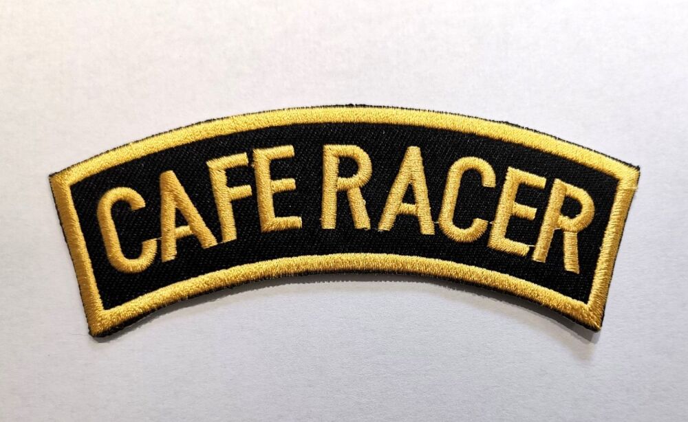 Cafe Racer shoulder title..