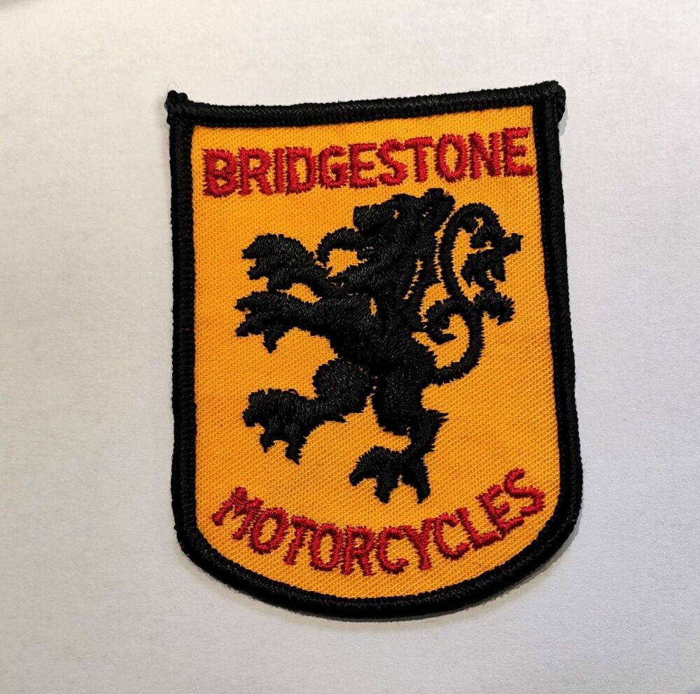 Bridgestone Motorcycles embroidered cloth badge..
