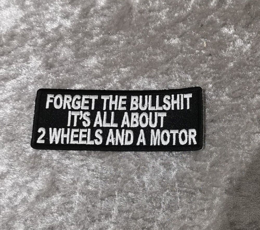 Forget the Bullshit Patch, (approx 4" long)