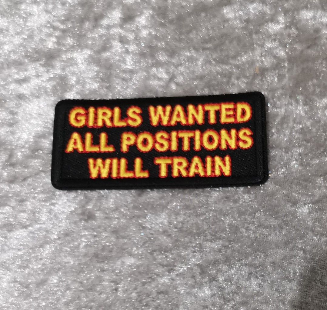 Girls Wanted Patch, ( approx 3" long)
