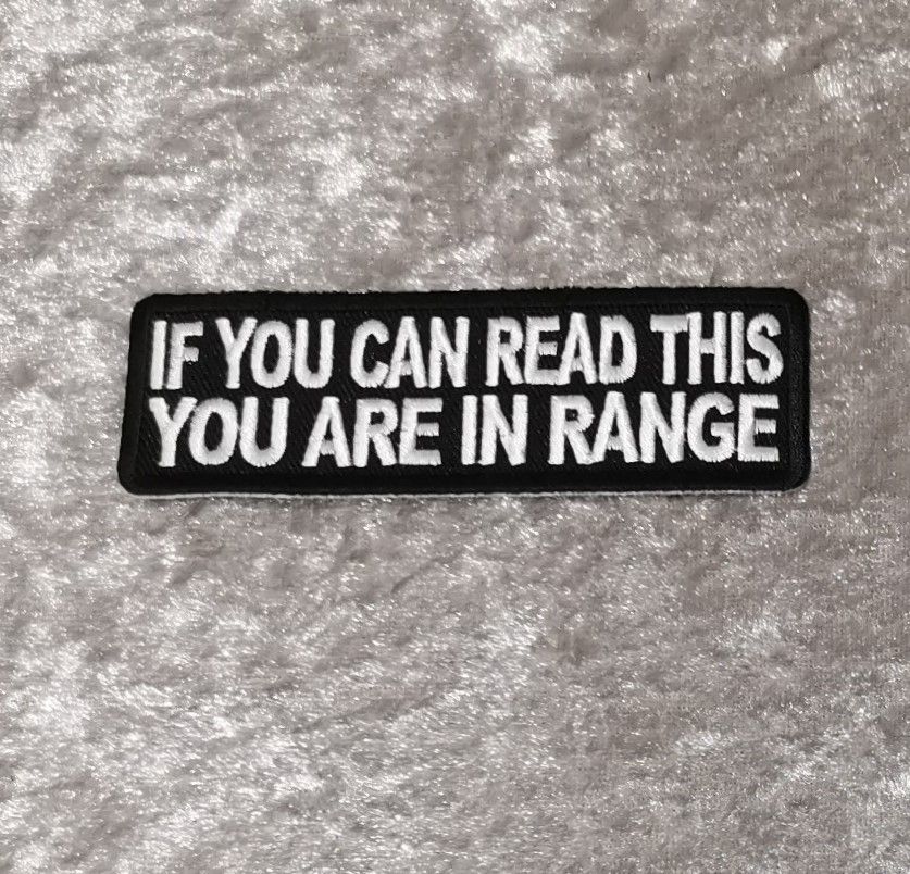If You Can Read This Patch, (approx 4" long)