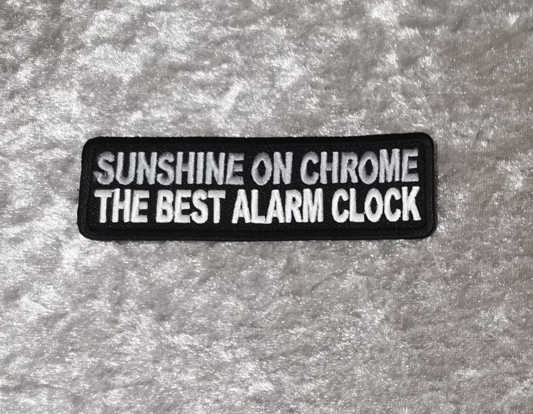 Sunshine On Chrome Patch, (approx 4" long)