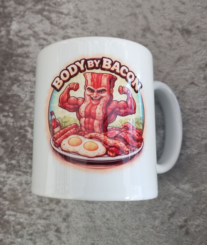 BODY BY BACON MUG