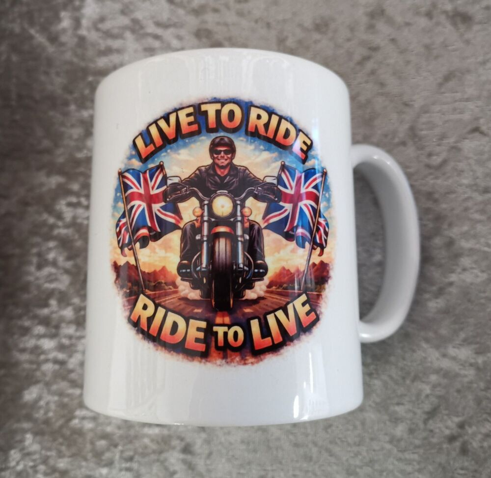 LIVE TO RIDE MUG