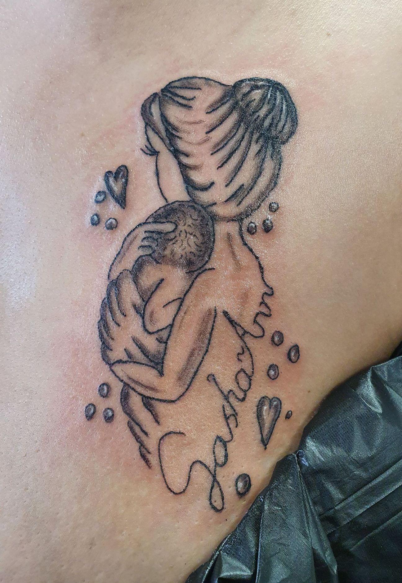 mother and baby tattoo