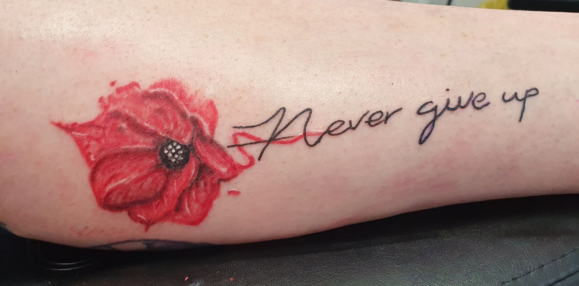 poppy flower tattoo