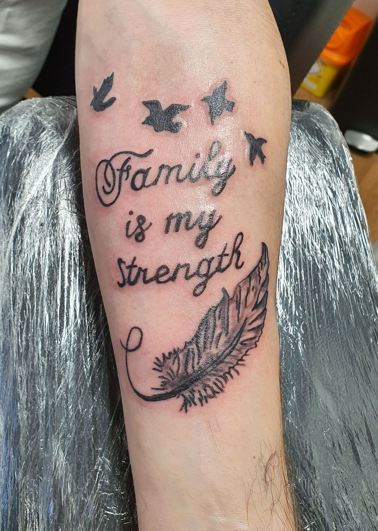 family is my strength tattoo