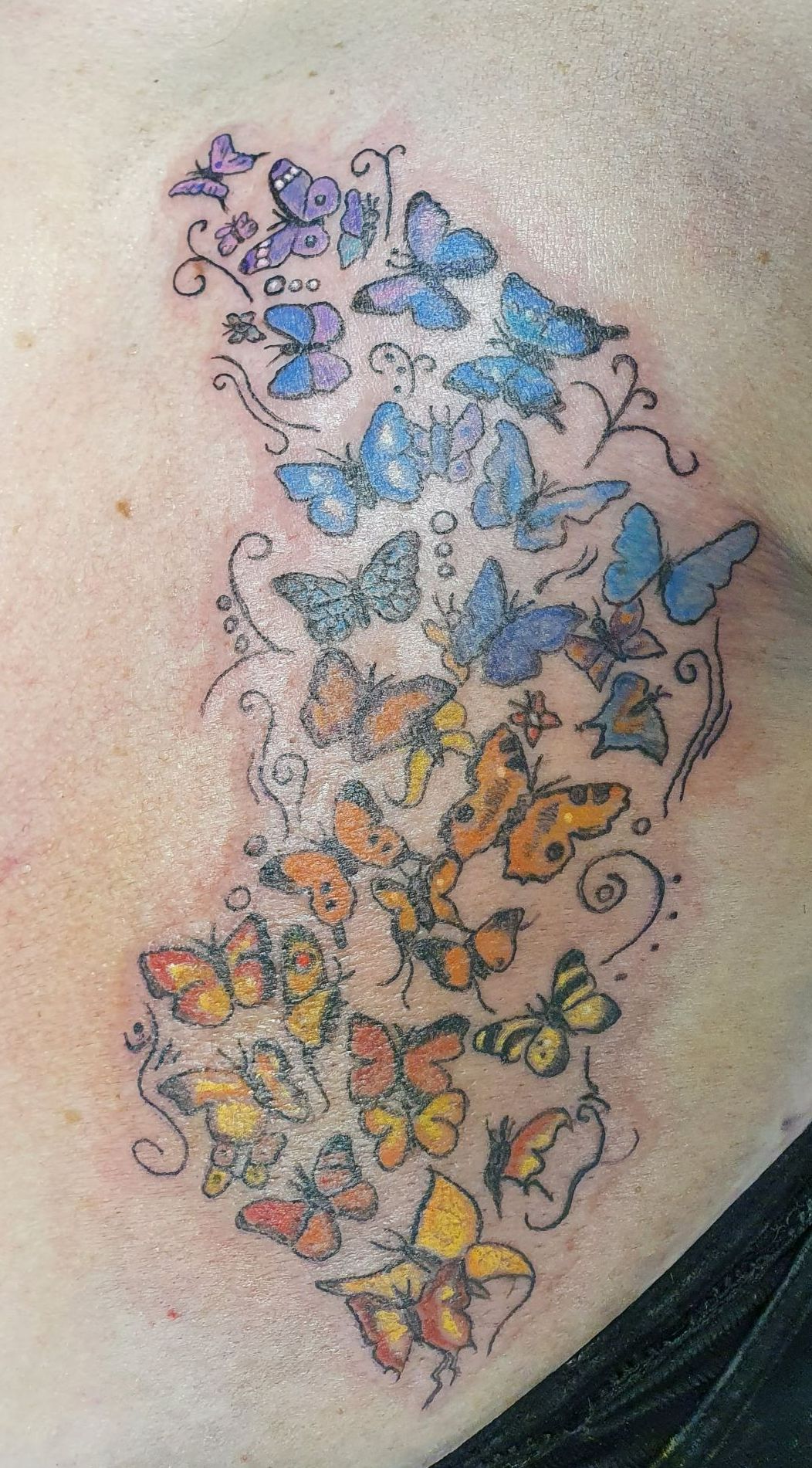 butterfly kaleidoscope tattoo