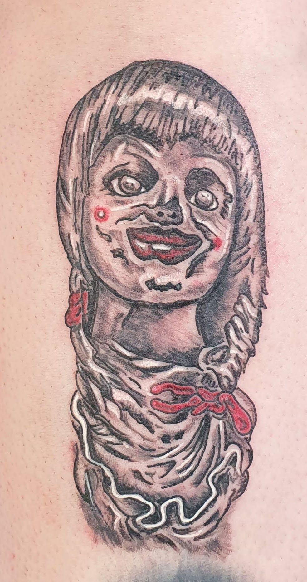 Annabelle horror tattoo