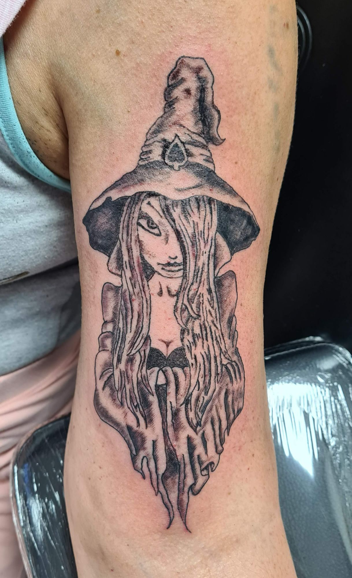old witch tattoo