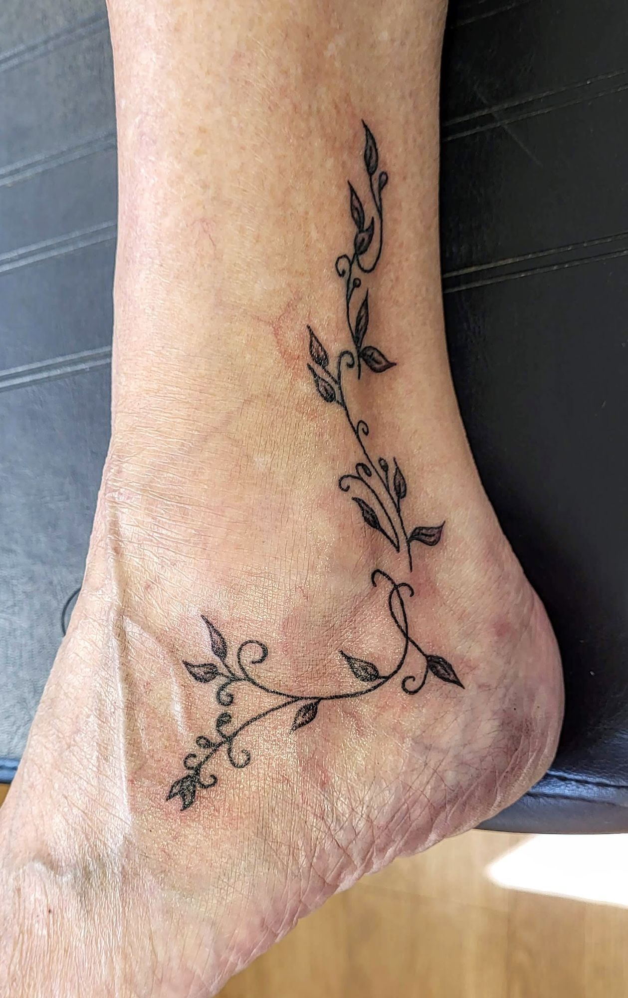 delicate ankle tattoo
