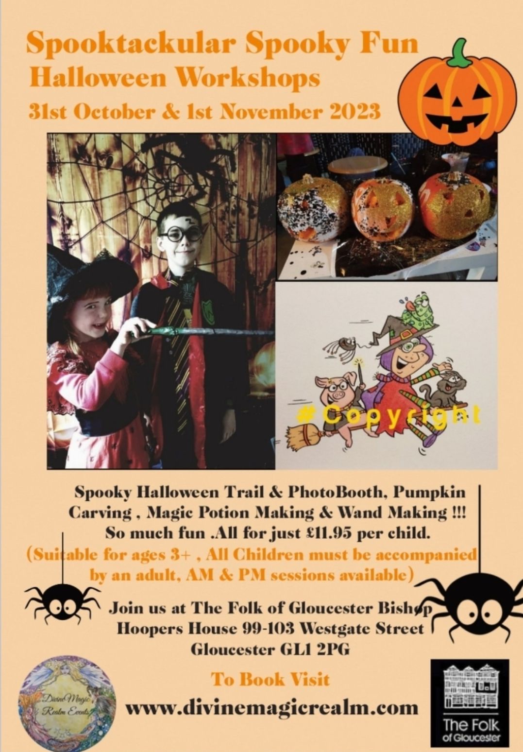 Halloween Workshop Tuesday 31st Oct PM 2-5pm