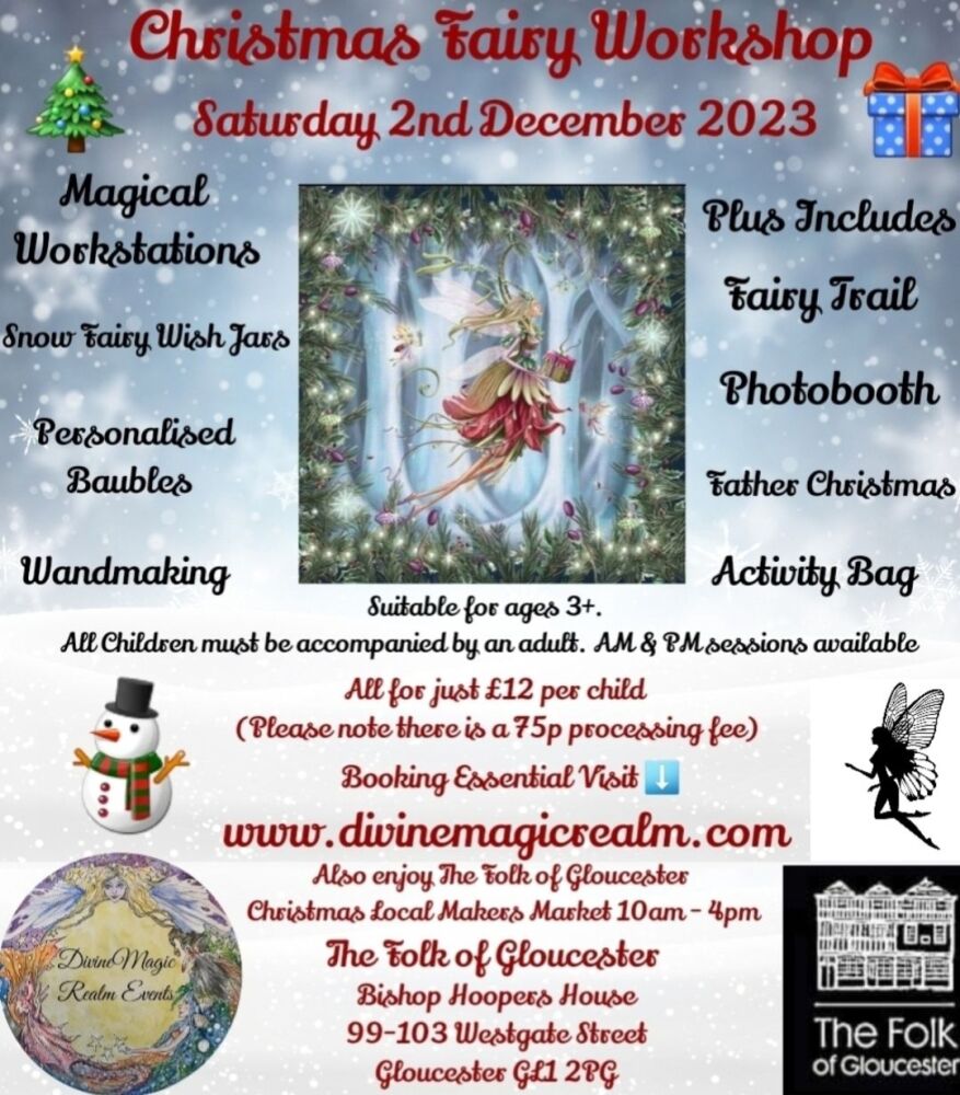 Christmas Fairy Workshop 10am-1pm 02/12/23